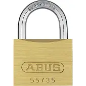 ABUS Vorhangschloss Messing 55, 35, gold, Heimische Sicherheit, 02855