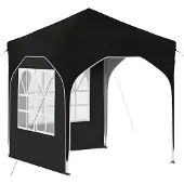 Syfax Pop-up Partyzelt 192 x 192 x 245 cm Schwarz