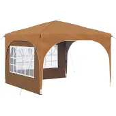 Syfax Pop-up Partyzelt 290 x 290 x 245 cm Beige