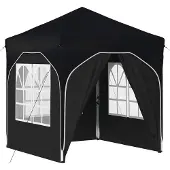 Syfax Pop-up Partyzelt 192 x 192 x 245 cm Antrazit
