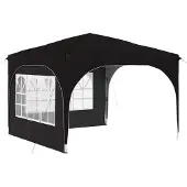 Syfax Pop-up Partyzelt 290 x 290 x 245 cm Schwarz