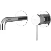 Sapho ULTRASAN 2-Element Waschbeckenarmatur, Auslauf 15cm, Chrom