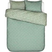Essenza & Co. Perkal-Bettwäsche-Garnitur Chicken Run Farbe Turquoise Größe 135x200+80x80