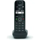 Gigaset AS690HX, DECT-Telefon, Kabelloses Mobilteil, Freisprecheinrichtung, 150 Eintragungen, Schwarz