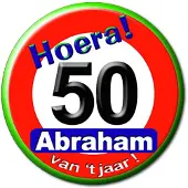 Paper Dreams -Button klein – Abraham-Verkehrsschild