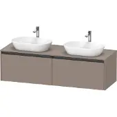 Duravit Waschtischunterschrank Ketho.2 160x55cm, B bs, bas. ma, 2 Ausz., wandhängend