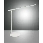 FABAS LUCE Ideal - weiße Tischlampe - Integrierte 10-W-LED, Touch-dimmbar, CCT (3000 K, 4000 K, 5000 K, 6000 K)