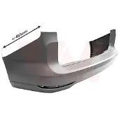 VAN WEZEL Heckstoßstange Stoßfänger Hinten für VW Caddy V Kombi (SBB, SBJ) Caddy V Kastenwagen (SBA, SBH) Caddy V California (SBB, SBJ)