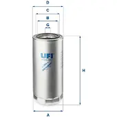 Ufi Kraftstofffilter 2439600 93mm für Iveco