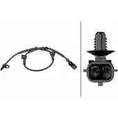 Hella Sensor Raddrehzahl 2-polig Hallsensor 815 mm Kabel für FORD ECOSPORT
