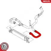 ESEN SKV 24SKV767 Turbo Ladeluftschlauch für OPEL Corsa D Schrägheck (S07) für VAUXHALL Corsa Mk III (D) Schrägheck (S07)