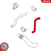 ESEN SKV 24SKV794 Turbo Ladeluftschlauch für LAND ROVER Freelander SUV (L314) Freelander SUV Cabrio (L314)