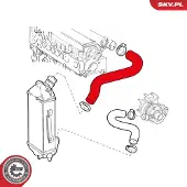 ESEN SKV 24SKV925 Turbo Ladeluftschlauch für ALFA ROMEO 166 (936) für LANCIA KAPPA (838A)