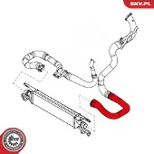 ESEN SKV 24SKV768 Turbo Ladeluftschlauch für OPEL Corsa D Schrägheck (S07) für VAUXHALL Corsa Mk III (D) Schrägheck (S07)