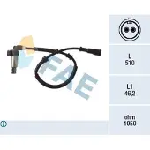 FAE ABS Sensor Raddrehzahl Hinten Rechts für RENAULT MEGANE I (BA0/1) 78002