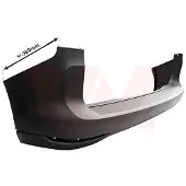 VAN WEZEL Heckstoßstange Stoßfänger Hinten für VW Caddy V Kombi (SBB, SBJ) Caddy V Kastenwagen (SBA, SBH) Caddy V California (SBB, SBJ)