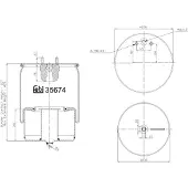 FEBI BILSTEIN Federbalg, Luftfederung FEBI 35674