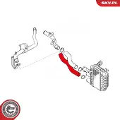 ESEN SKV 43SKV042 Turbo Ladeluftschlauch für TOYOTA COROLLA (ZZE12, NDE12, ZDE12) COROLLA Kombi (E12J, E12T) COROLLA Stufenheck (E12J, E12T)