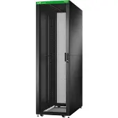 Schneider Electric Easy Rack, 42 HE, Schwarz, mit Dach, Rollen, Füßen, 4 Halterungen und Seitenwänden, ohne Boden, 1991 H x 600 B x 800 T mm