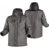 Högert Winterjacke Herren Technik REN – gefüttert, wasserabweisend, Kälteschutz, Arbeitsjacke, graphit, Gr. XL, Art. HT5K241-XL