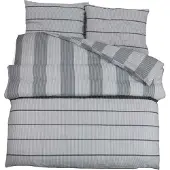 vidaXL Bettwäsche-Set Grau 140x200 cm Baumwolle