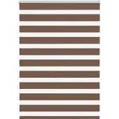vidaXL Doppelrollo Braun 115x150 cm Stoffbreite 110,9 cm Polyester