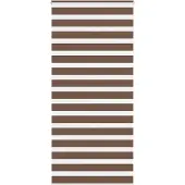 vidaXL Doppelrollo Braun 115x200 cm Stoffbreite 110,9 cm Polyester