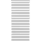 vidaXL Doppelrollo Hellgrau 110x230 cm Stoffbreite 105,9 cm Polyester