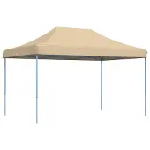 Syfax Partyzelt Faltbar Pop-Up Beige 440x292x315 cm