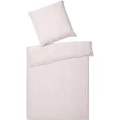 Elegante Halbleinen-Bettwäsche-Garnitur Breeze Farbe rose Größe 200x220+2x80x80cm