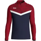 Jako Kinder Trainingstop Ziptop Iconic 8624-901 164 - Marine/Chili Rot - 164