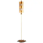Elstead Lighting Nettle Stehleuchte blattgold, taupe Flambeau FB-NETTLE-G-FL