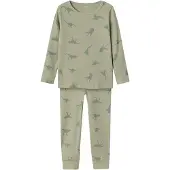 Name it Schlafanzug - Noos - NmmNightset - Rib - Agave Green - - 3-4 Jahre (98-104) - Schlafanzug 2-teilig