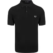 Fred perry Polo schwarz einfarbig Baumwolle