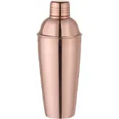 Hendi Cobbler Shaker 3-teilig 0,75 l Edelstahl Kupferlook