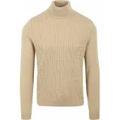 Suitable Rollkragen Cable Beige