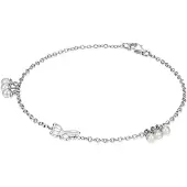 Lulu & Jane Armband Schmetterling aus Sterling Silber in silber | Gr.: 21 cm