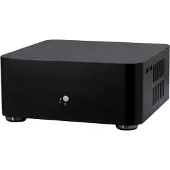 Inter-Tech A80, Small Form Factor (SFF), PC, Schwarz, ITX, Aluminium, 4 cm