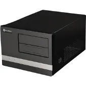 Silverstone SG02-F, Small Form Factor (SFF), PC, Acryl, SECC, Micro-ATX, Schwarz, Heimbüro
