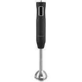 Emerio Stabmixer, Edelstahl Stab, Griff gummiert für besseren Halt, zweiteilig, 2 Geschwindigkeiten, PREIS-/LEISTUNGSSIEGER 05/2017, 250 Watt, HB-111446, Schwarz, Edelstahl