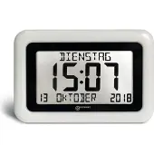 Geemarc Telecom Geemarc VISO10 Funkuhr mit Kalender - Hilfreich fr Demenz- und Alzheimer-Kranken - WEISS