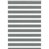 vidaXL Doppelrollo Dunkelgrau 105x150cm Stoffbreite 100,9 cm Polyester