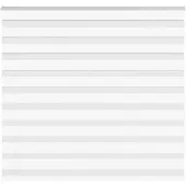 vidaXL Doppelrollo Weiß 160x100 cm Stoffbreite 155,9 cm Polyester