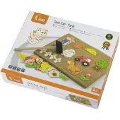 Viga Holz-Steckbild „Bauernhof“ – Montessori-Korktafel