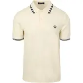 Fred perry Polo Twin Tipped einfarbig Creme