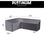 AeroCover Lounge Set Abdeckung Anthracite Left (270 x 210 x 85 x H65/90 cm)