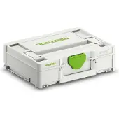 Festool SYS3 M 112, Werkzeugkasten, Grün, Weiß, 7,7 l, 40 kg, Auto, 296 mm