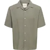 Only & Sons Kurzarm Hemdbluse ONSPERU SS REG TENCEL herren