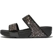 FitFlop Lulu Multi-Tonal Glitter Slides Black Multi Größe EU 41
