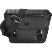 Lacoste Umhängetasche Nomogramme Slim Messenger Bag Noir schwarz